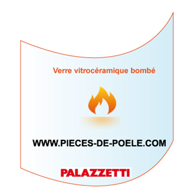 Verre vitrocéramique bombé - PALAZZETTI Réf. 892602510