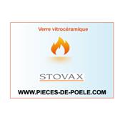 Verre vitrocéramique 223x217mm - STOVAX Réf. GL0228 (DISPO)