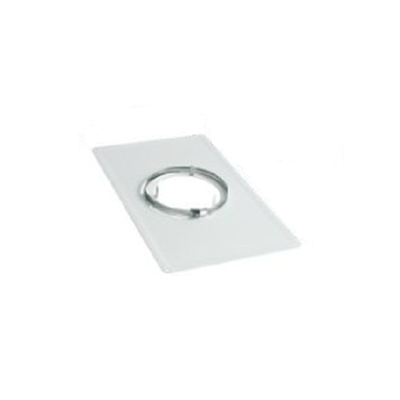 Plaque de propreté rectangle Blanc Ø200mm - TEN Réf. 127200