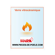 Verre vitrocéramique 407x530.5x4mm- HARK Réf. ETRAD0102006LL (DISPO)