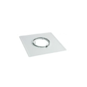 Plaque de propreté carrée Blanc Ø125mm - TEN Réf. 125125 (STOCK)