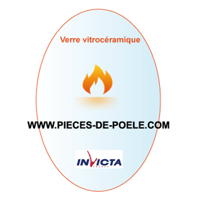 Verre vitrocéramique ovale - INVICTA Réf. AX642100A (STOCK)