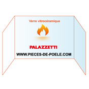 Verre vitrocéramique prismatique - PALAZZETTI Réf. 895716010