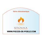 Verre vitrocéramique 315x310mm - STOVAX Réf. GL0103