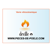 Verre vitrocéramique - DEVILLE Réf. P0050908 (DISPO)
