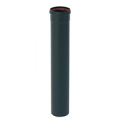 Tuyau émaillé avec joint fibre Ø100mm 100cm noir mat - TEN Réf. 341019 (STOCK)