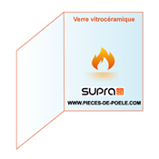 Verre vitrocéramique prismatique 150x150x339mm- SUPRA 85095 (STOCK)
