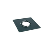 Plaque de propreté carrée Noir Ø180mm - TEN Réf. 126180 (STOCK)