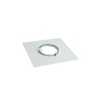 Plaque de propreté carrée Blanc Ø180mm - TEN Réf. 125180 (STOCK)