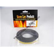 Pièce détachée - 15mm x 2mm Self Adhesive Tape Seal - 2m Pack Glass Rope Seal - STOVAX Réf. 4950