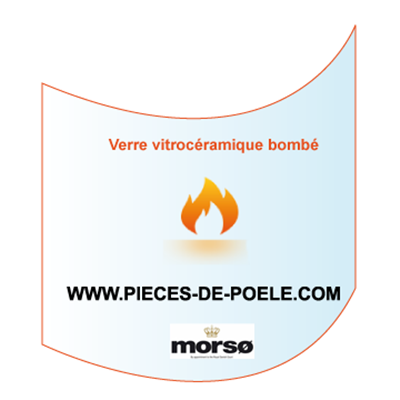 Verre vitrocéramique bombé - MORSO Réf. 57100500