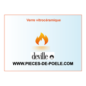 Verre vitrocéramique 638x362x4mm - DEVILLE P0050233 (DISPO)
