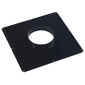 Plaque de connexion noir cheminée/concentrique 100/150mm - TEN Réf. 473310