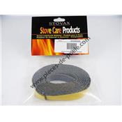 Pièce détachée - 20mm x 2mm Black Self Adhesive Insulation Tape - 2m Pack 1460mm Length required - STOVAX Réf. 4998