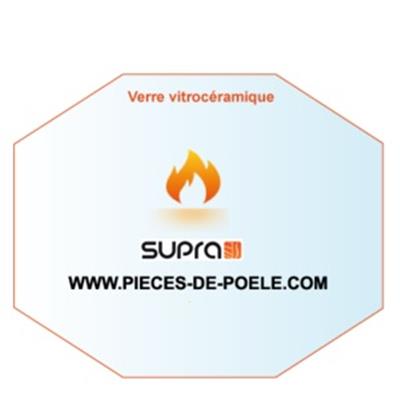 Verre vitrocéramique poêle Zoé - SUPRA 41679