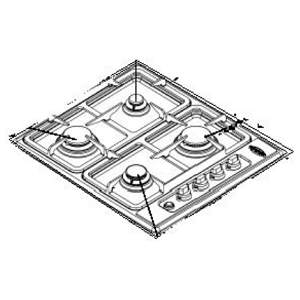 Table de cuisson Godin 6427 Châtelaine