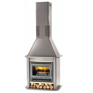 Poêle à bois Deville Kevlon cheminée prête à poser C07332