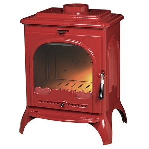 Poêle à bois Invicta Séville rouge 6192-17 / P619247