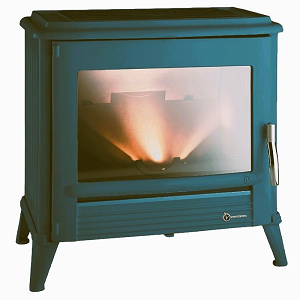 Poêle à bois Invicta Modena bleu méditérranée P917543