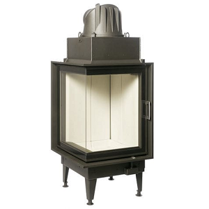 Foyer / insert à bois Austroflamm KE 55x55x68 K d'angle