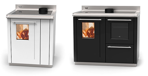 Cuisinire  bois Thermorossi Bosky Square 30 / F30 (hydro)