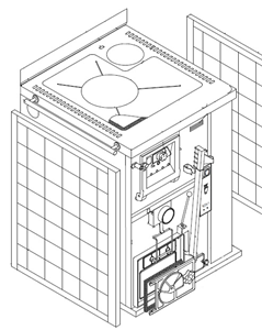 Cuisinire  bois Thermorossi Bosky 650 (hydro)