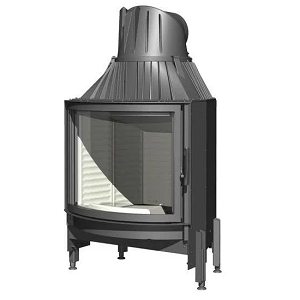Foyer / insert à bois Austroflamm Midas 650/510 cintré