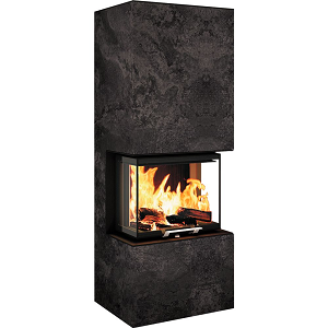 Foyer / insert  bois Richard Le Droff Archi Ceram 300 trivision