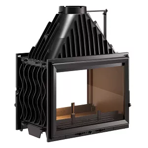 Foyer / insert  bois Invicta 700 double face P927854