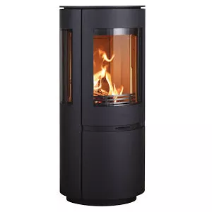 Po�le � bois Heta Scan-Line 8 c�t�s vitr�s