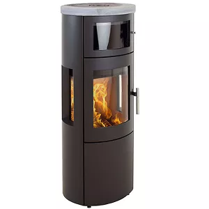 Po�le � bois Heta Scan-Line 820 B c�t�s vitr�s