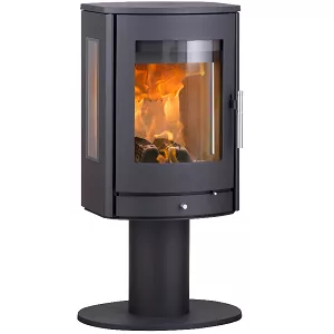 Po�le � bois Heta Scan-Line 850 pivotant c�t�s vitr�s