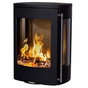 Po�le � bois Jydepejsen Nordlys Senza Wall vitres lat�rales