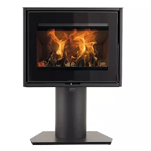 Po�le � bois Heta Scan-Line 95 pied fixe 