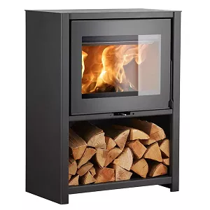 Po�le � bois Heta Scan-Line 95 sur b�cher