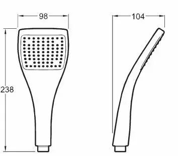 Douchette &agrave; main Eo Chrome - JACOB DELAFON R&eacute;f. E3877-CP