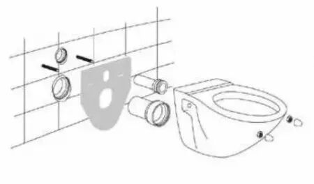 Kit isolation phonique pour cuvettes suspendues - JACOB DELAFON R&eacute;f. E4317-NF