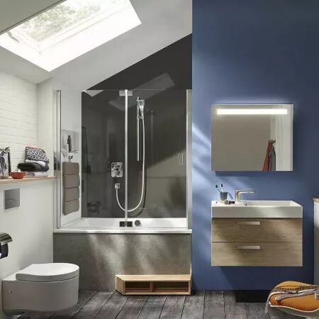 Marche pied en bois massif pour baignoire 180 cm - Jacob Delafon R&eacute;f. E6D005-00