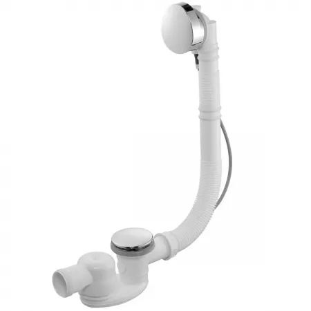 Vidage complet chrom&eacute; extra-plat pour baignoire - JACOB DELAFON R&eacute;f. E6D015-CP (SUIVI)