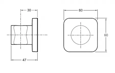 Support mural douchette Modulo Chrom&eacute; - JACOB DELAFON R&eacute;f. 8464D-CP