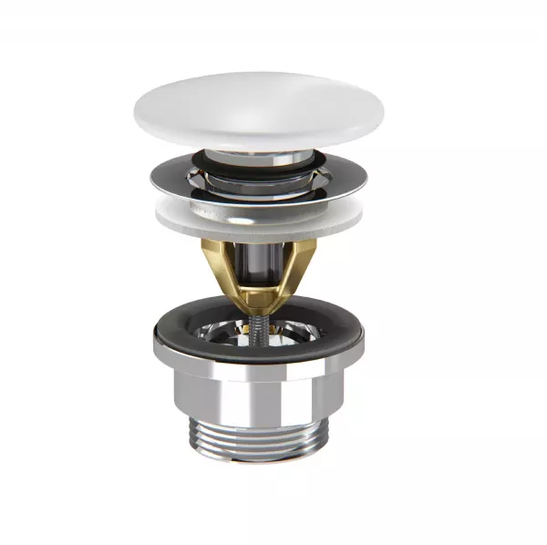 Bonde � d�bordement c�ramique 72mm Blanc - JACOB DELAFON R�f. E78263-00