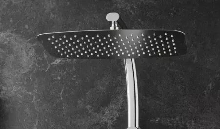 Douche de t&ecirc;te chrom&eacute;e rectangle - JACOB DELAFON R&eacute;f. E20643-CP