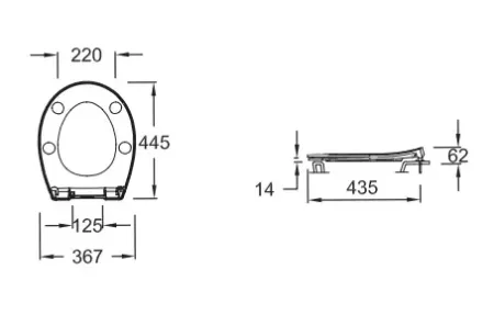 Abattant complet blanc slim Patio &agrave; descente progressive - JACOB DELAFON R&eacute;f. E23157-00 (SUIVI)