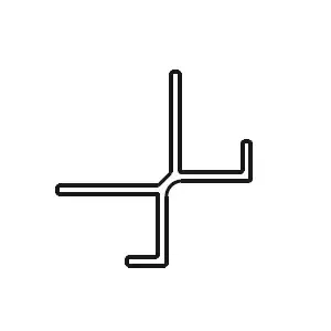 Profil� d'angle ext�rieur Panolux Chrome - JACOB DELAFON R�f. E63038-GA