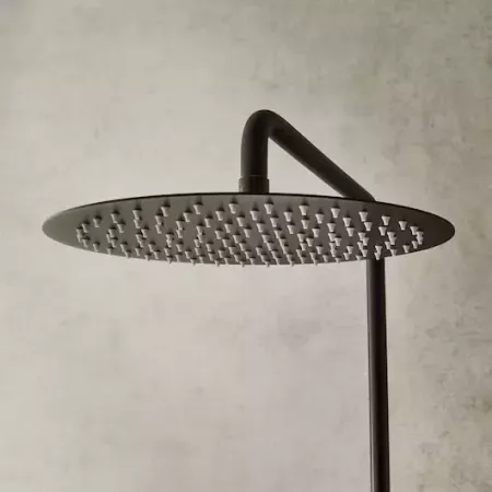 Douche de t&ecirc;te ronde M&eacute;tro Noir mat - Jacob Delafon R&eacute;f. E26600-BL