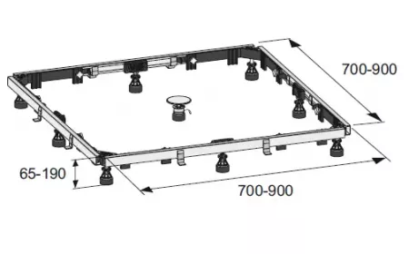 Kit de r&eacute;hausse 90x90 pour receveurs - Jacob Delafon R&eacute;f. E61426-NF