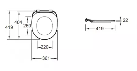 Abattant complet blanc Cl&eacute;o 1889 &agrave; descente progressive - JACOB DELAFON R&eacute;f. E24048-0 (SUIVI)