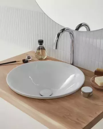 Paire de poign&eacute;es pour m&eacute;langeur lavabo Grands Boulevards Chrom&eacute; - JACOB DELAFON R&eacute;f. E25390-CP