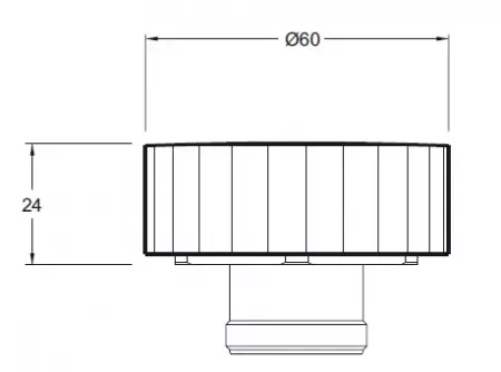 Paire de poign&eacute;es pour m&eacute;langeur lavabo Grands Boulevards Chrom&eacute; - JACOB DELAFON R&eacute;f. E25390-CP