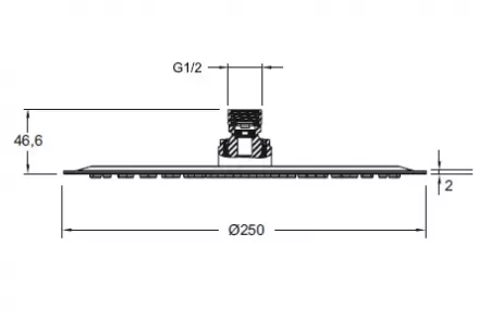 Douche de t&ecirc;te Oblo Chrom&eacute; - JACOB DELAFON R&eacute;f. E26713-CP